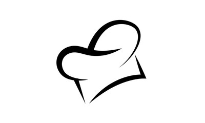Chef hat logo vector abstract template download