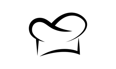 Chef hat logo vector abstract template download