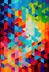 Abstract color block