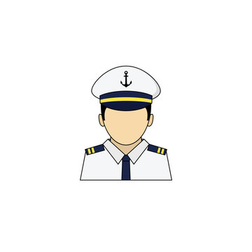 recommend clip art: Isolated ship captain vector graphics