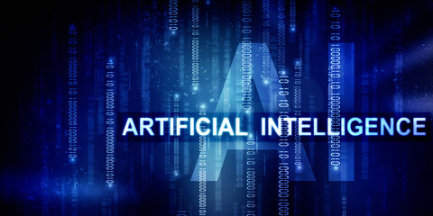 2d rendering Artificial Intelligence (AI) concept
