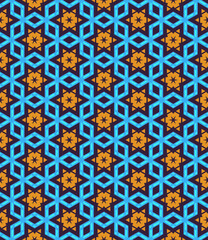 Multi color seamless abstract pattern. Background and backdrop. Multi Colored. Colorful ornamental design. Colored mosaic ornaments. Vector graphic illustration. EPS10.