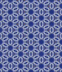 Multi color seamless abstract pattern. Background and backdrop. Multi Colored. Colorful ornamental design. Colored mosaic ornaments. Vector graphic illustration. EPS10.