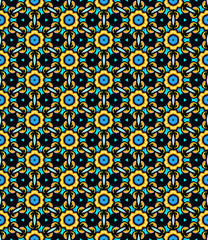 Multi color seamless abstract pattern. Background and backdrop. Multi Colored. Colorful ornamental design. Colored mosaic ornaments. Vector graphic illustration. EPS10.