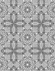 Black and white abstract geometric pattern