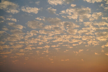 evening sky with clouds