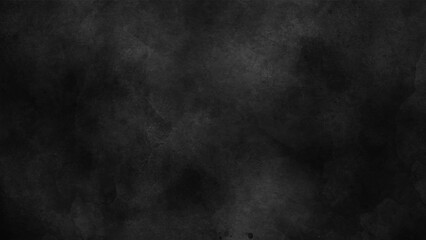 Elegant black background vector illustration with vintage distressed grunge texture and dark gray charcoal color paint,  horizontal cement and concrete background
