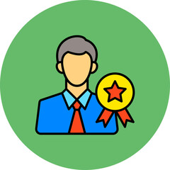 Best Multicolor Circle Filled Line Icon