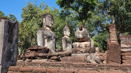 Fototapeta na wymiar Historical Park, Kamphaeng Phet, Thailand January 05, 2023