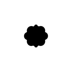 Cloud icon. Simple style weather poster background symbol. brand logo design element. Cloud t-shirt printing. Vector for sticker.