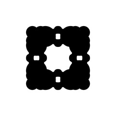 Text frame icon. Simple style big sale poster background symbol. logo design element. T-shirt printing. Vector for sticker.