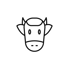 cow zodiac vector for website symbol icon presentation