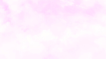 Colorful cloud and sky for background and postcard. Abstract and pastel color. Pink sky background with white clouds.