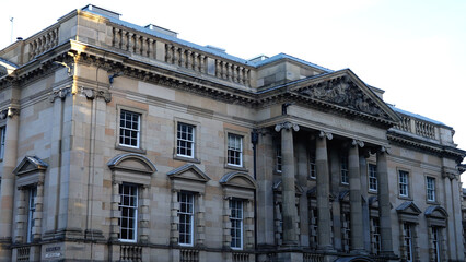 Fototapeta na wymiar Midlothian County buildings in Edinburgh - travel photography