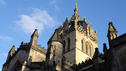 Fototapeta na wymiar St Giles Cathedral in Edinburgh Old Town - travel photography
