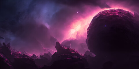 space nebula background 