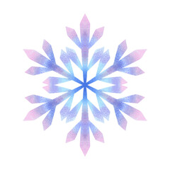 Fototapeta na wymiar Colourful Snowflakes