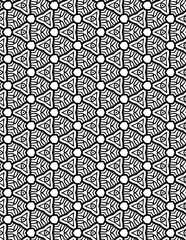 Black and white abstract geometric pattern