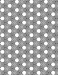 Black and white abstract geometric pattern