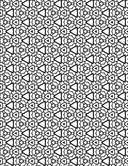 Black and white abstract geometric pattern