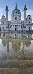 Naklejka premium Igreja Karlskirche de Viena Áustria