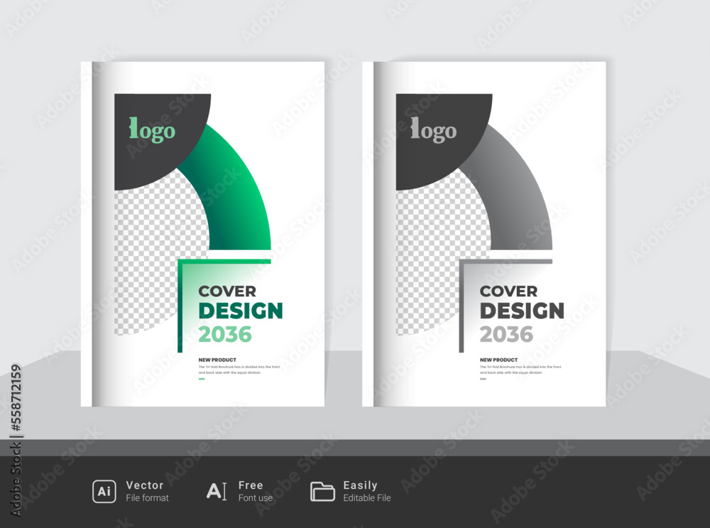 Canvas Prints corporate abstract brochure cover page annual report book cover business profile design template ele