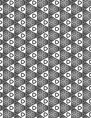 Black and white abstract geometric pattern
