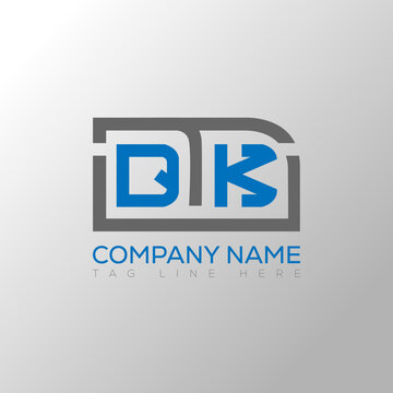 QTK letter logo creative design. QTK unique design.
