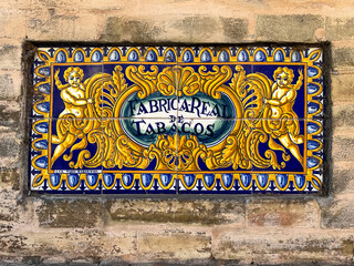 Fototapeta premium Royal Factory of Tobacco - Seville, Spain