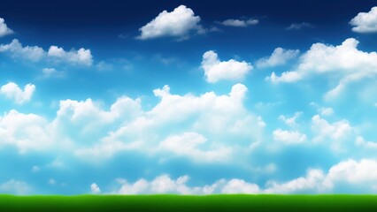 Obraz na płótnie Canvas White clouds against the blue sky background.