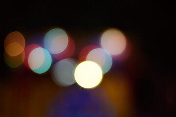 Blurred abstract colorful bokeh background.