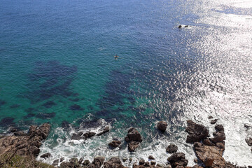 Point Dume on the coast of Malibu, California