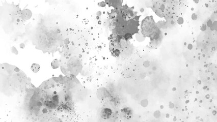 Vector splash background. Gray and white hand drawn splash textures. Black spots on a white background. watercolor texture.