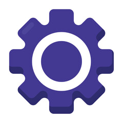 purple gear cog