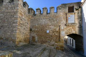 Fototapeta na wymiar City Stone Walls - Vejer de la Frontera, Spain
