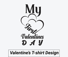 Valentines day t-shirt design