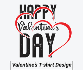 Happy valentines' t-shirt design for woman
