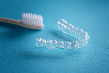 dental hygiene, orthodontic treatment, occlusal splint - 558721309