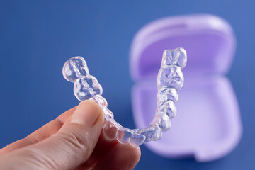 orthodontic treatment, invisible braces, new orthodontic technology - 558721712