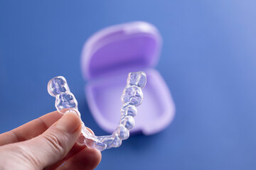 orthodontic treatment, invisible braces, new orthodontic technology - 558721724