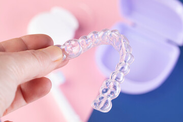 orthodontic treatment, invisible braces, new orthodontic technology - 558721919