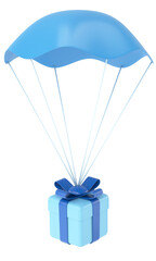 3D gift box. 3D illustration.