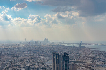 Fototapeta premium view of dubai city