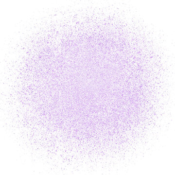 Purple glitter hand-drawn dush