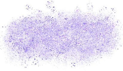 Purple glitter hand-drawn decor