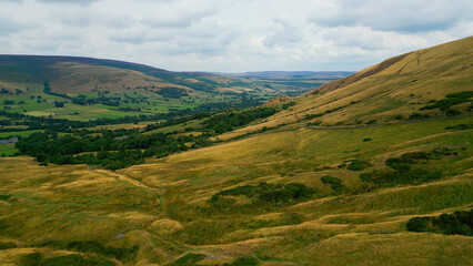 Obraz premium Peak District National Park - aerial view - drone photography