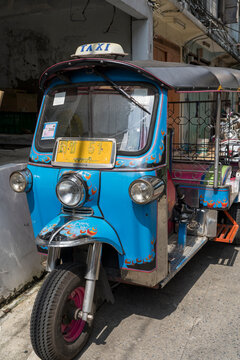 The Tuk Tuk In The Talat Noi Area In Bangkok, Thailand