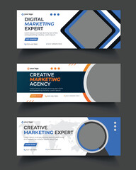 Corporate Business Facebook Cover Banner template, corporate facebook cover bundle 