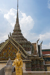 The Statue of Kinnara at Grand Palace in Bangkok, Thailand