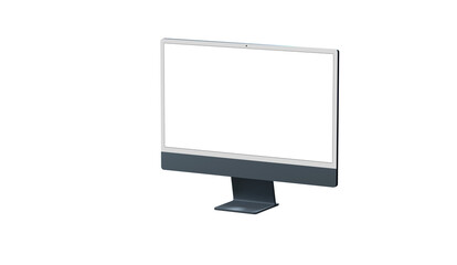 Workspace blank screen desktop computer, Mockup computer
